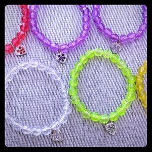 7 Heart Beaded Bracelets ❤️